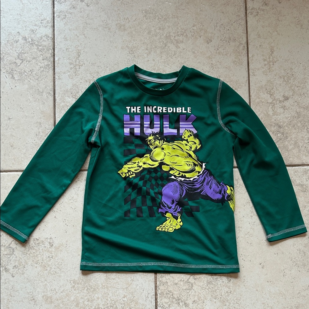 Jumping Beans Green Hulk Long Sleeve Tee